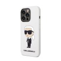 Karl Lagerfeld Silicone NFT Ikonik - Case for iPhone 14 Pro (White)