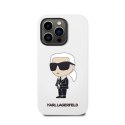 Karl Lagerfeld Silicone NFT Ikonik - Case for iPhone 14 Pro (White)