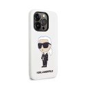 Karl Lagerfeld Silicone NFT Ikonik - Case for iPhone 14 Pro (White)