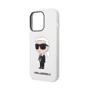 Karl Lagerfeld Silicone NFT Ikonik - Case for iPhone 14 Pro (White)