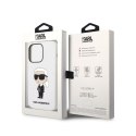 Karl Lagerfeld Silicone NFT Ikonik - Case for iPhone 14 Pro (White)