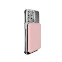 PURO Slim PowerMag Power Bank - Power Bank Inductive 4000 mAh MagSafe (Dusty Pink)