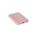 PURO Slim PowerMag Power Bank - Power Bank Inductive 4000 mAh MagSafe (Dusty Pink)