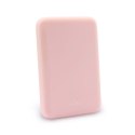 PURO Slim PowerMag Power Bank - Power Bank Inductive 4000 mAh MagSafe (Dusty Pink)