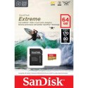 SanDisk Extreme microSDXC - Memory card 64 GB A2 V30 UHS-I U3 170/80 MB/s with adapter