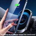 USAMS US-CD182 - Magnetic car holder with 15W wireless charging (Black)