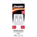 Energizer Classic - USB-C to Lightning connecting cable MFi certified 2m (White)