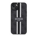 Guess 4G Printed Stripes MagSafe - Case for iPhone 14 Plus (Black)