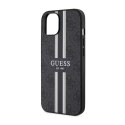Guess 4G Printed Stripes MagSafe - Case for iPhone 14 Plus (Black)