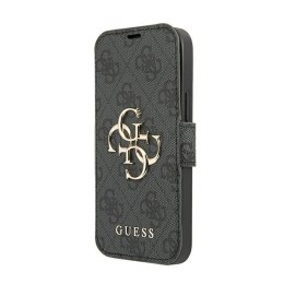 Guess Booktype 4G Big Metal Logo - Case for iPhone 13 Pro (Grey)