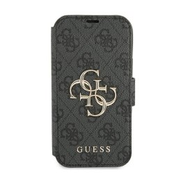 Guess Booktype 4G Big Metal Logo - Case for iPhone 13 Pro (Grey)