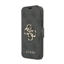 Guess Booktype 4G Big Metal Logo - Case for iPhone 13 Pro Max (Grey)