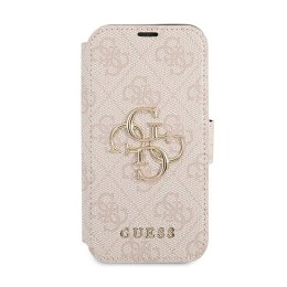 Guess Booktype 4G Big Metal Logo - Case for iPhone 13 Pro Max (Pink)