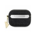 Guess Rhinestone Triangle Charm - Case for AirPods Pro Case (Black)