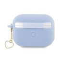 Guess Silicone Heart Charm - Case for Apple AirPods Pro 2 (Blue)