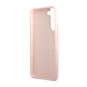 Guess Silicone Script Metal Logo - Case for Samsung Galaxy S23+ (Pink)