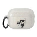 Karl Lagerfeld Glitter NFT Karl & Choupette - Case for Apple AirPods Pro 2 (Transparent)