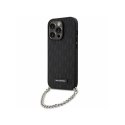 Karl Lagerfeld Saffiano Monogram Chain - Case for iPhone 14 Pro Max (Black)