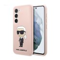 Karl Lagerfeld Silicone NFT Ikonik - Case for Samsung Galaxy S23+ (Pink)