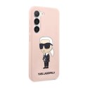 Karl Lagerfeld Silicone NFT Ikonik - Case for Samsung Galaxy S23+ (Pink)