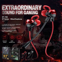 WEKOME ET-Y30 ET Series - 3.5mm jack wired headphones for gamers (Black)