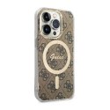 Guess 4G MagSafe - Case for iPhone 14 Pro Max (Brown)