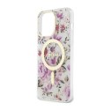 Guess Flower MagSafe - Case for iPhone 14 Pro (Transparent)