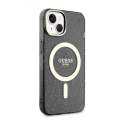 Guess Glitter Gold MagSafe - Case for iPhone 14 Plus (Black)