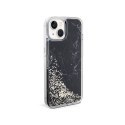 Guess Liquid Glitter Marble - Case for iPhone 14 (Black)
