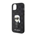 Karl Lagerfeld Saffiano Monogram NFT Ikonik - Case for iPhone 14 Plus (Black)