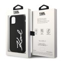 Karl Lagerfeld Silicone Signature - Case for iPhone 11 (Black)