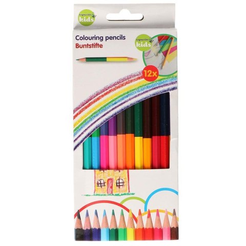 Topwrite - Set of double-sided pencils 24 colours/12 pcs.