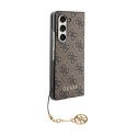 Guess 4G Charms Collection - Case for Samsung Galaxy Z Fold 5 (brown)