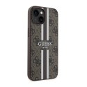 Guess 4G Printed Stripes MagSafe - Case for iPhone 14 Plus (Brown)