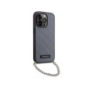 Karl Lagerfeld Saffiano Monogram Chain - Case for iPhone 14 Pro (Silver)