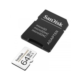 SanDisk High Endurance microSDXC - Memory card 64 GB Class 10 UHS-I 100/40 MB/s with adapter