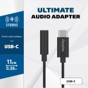 Energizer Ultimate - USB-C to 3.5 mm jack audio adapter 11 cm (Black)