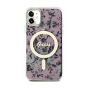 Guess Flower MagSafe - Case for iPhone 11 (Pink)