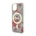 Guess Flower MagSafe - Case for iPhone 14 (Green)