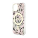 Guess Flower MagSafe - Case for iPhone 14 Plus (Pink)