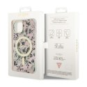 Guess Flower MagSafe - Case for iPhone 14 Plus (Pink)