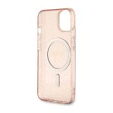 Guess Glitter Gold MagSafe - Case for iPhone 14 (Pink)