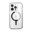 Speck Presidio Perfect-Clear MagSafe - Case for iPhone 15 Pro (Clear / Chrome Finish / Serene Silver)