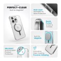 Speck Presidio Perfect-Clear MagSafe - Case for iPhone 15 Pro (Clear / Chrome Finish / Serene Silver)