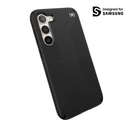 Speck Presidio2 Grip - Anti-slip case for Samsung Galaxy S23+ (Black/Black/White)