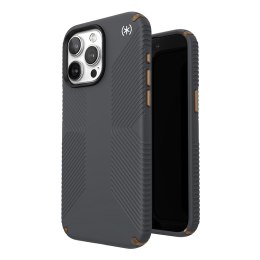 Speck Presidio2 Grip - Case for iPhone 15 Pro Max (Charcoal Grey / Cool Bronze / White)