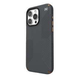 Speck Presidio2 Grip - Case for iPhone 15 Pro Max (Charcoal Grey / Cool Bronze / White)