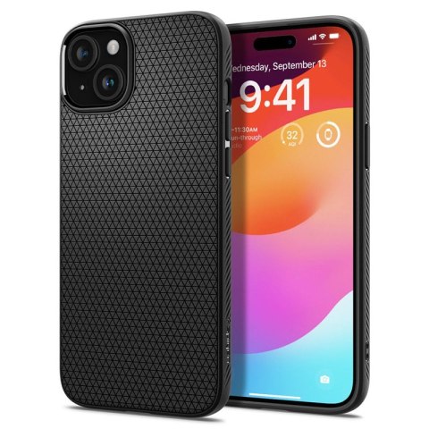 Spigen Liquid Air - Case for iPhone 15 Plus (Matte Black)