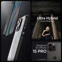 Spigen Ultra Hybrid - Case for iPhone 15 Pro (Frost Black)