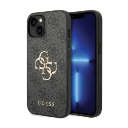 Guess 4G Big Metal Logo - Case for iPhone 15 Plus (Grey)